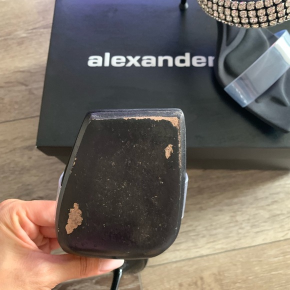 Alexander Wang Rhinestone/Clear beautiful heels Size 8 In Good Condition - Picture 8 of 9